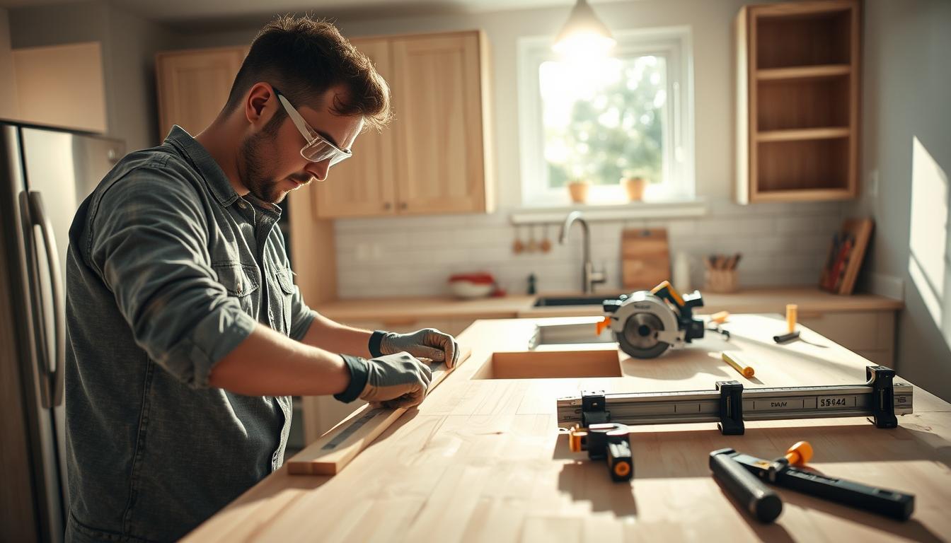 Installing countertops-DIY Home Improvement Countertops