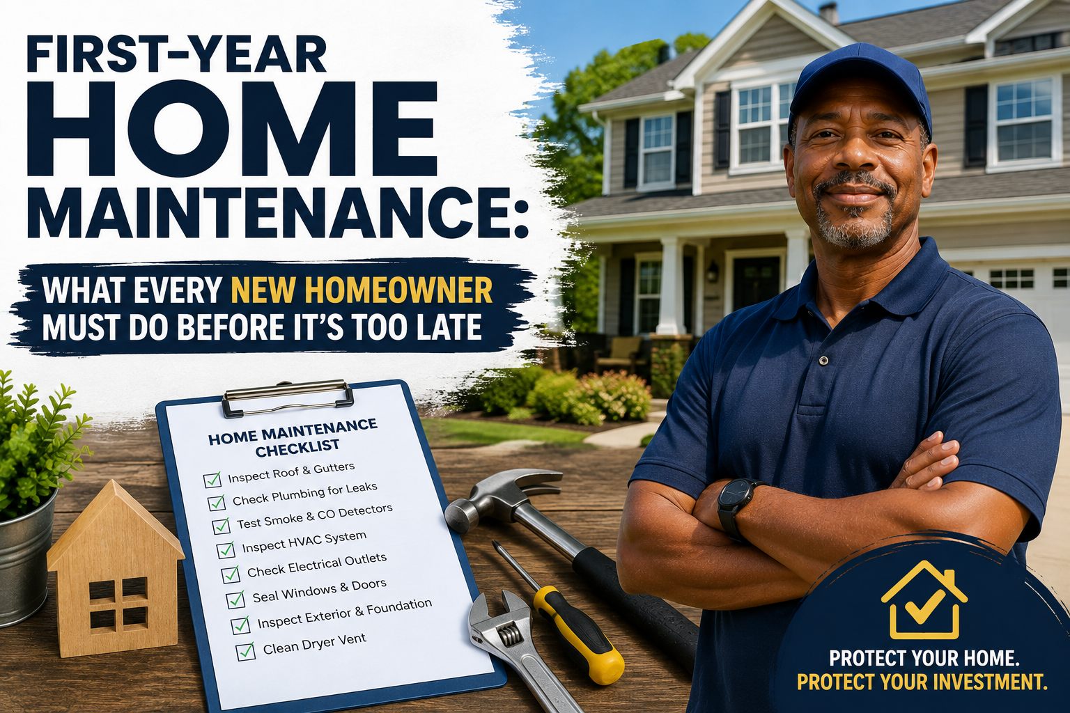 First-Year Home Maintenance: What Every New Homeowner Must Do Before It’s Too Late